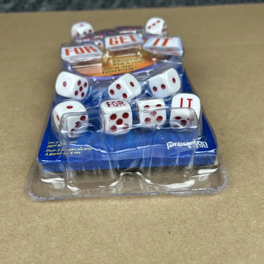 Dont You For Get It Dice Game Pressman Kids Adult Game 2+ Players NEW SEALED
